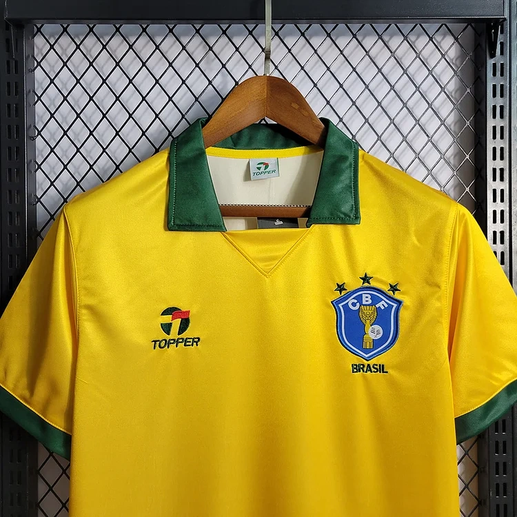 Retro 1988-1990 Brazil Home Football jersey retro