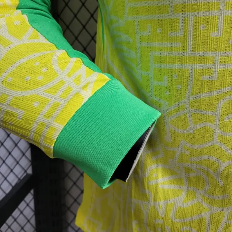 Player Edition 2024-25 Brazil Home Long Sleeve  Vini Jr ENDRICK RICHARLISON Football jersey