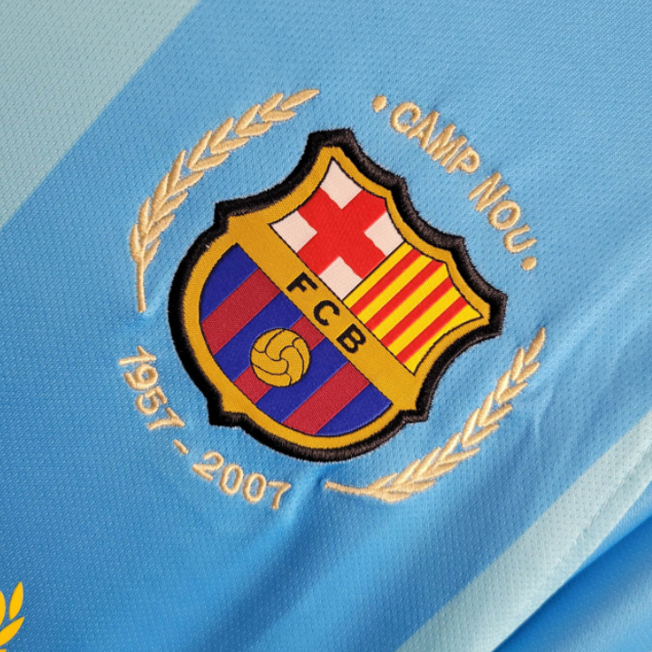 Retro 2007-08 Barcelona away MESSI RONALDINHO ETO'O XAVI A.INISTA HENRY Football jersey retro