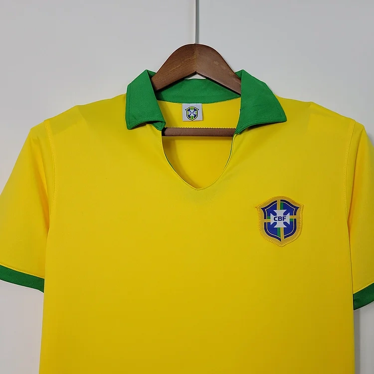 Retro 1957 Brazil Home Retro Football jersey retro