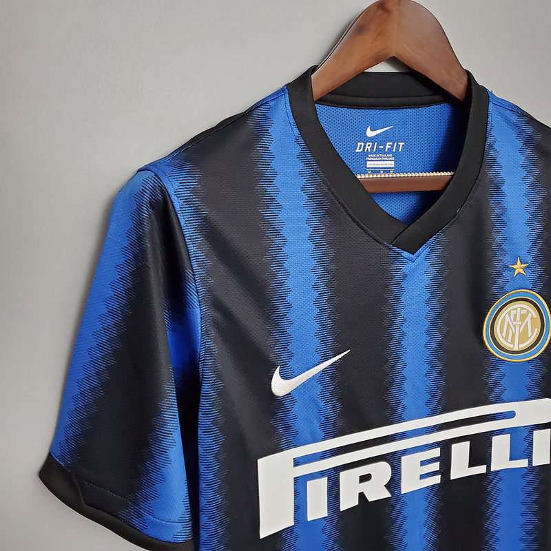 Retro 2010-11 Inter Milan home SNSIJDER J.ZANETTI MILITO ETO'O  Football jersey retro