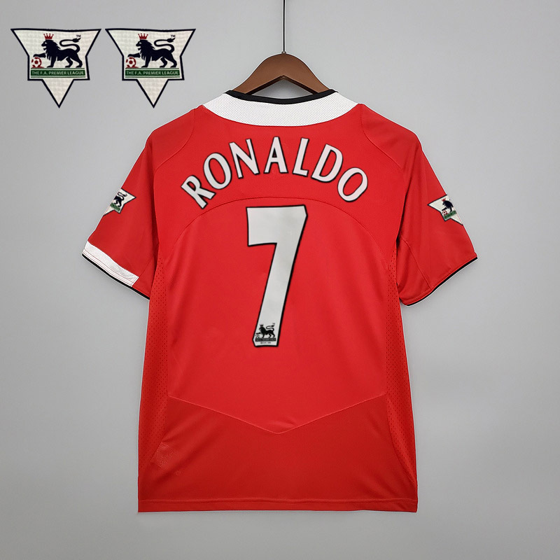 Retro Manchester United 2004-06  home Ronaldo ROONEY v.NISTELROOY GIGGS KEANE Football jersey retro