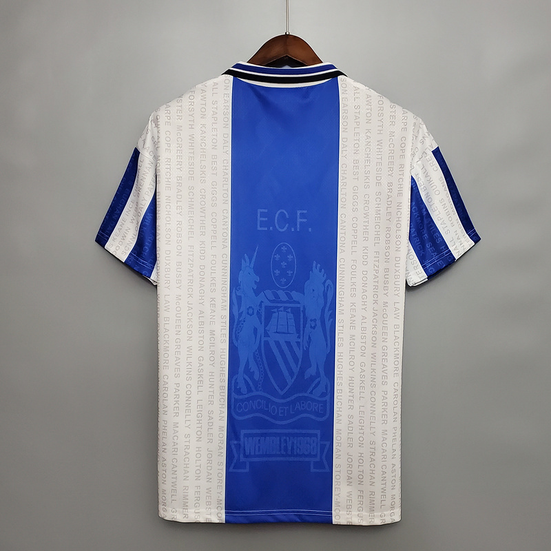 Retro 1994-96 Manchester United away CANTONA HUGHES KEANE  Football jersey retro