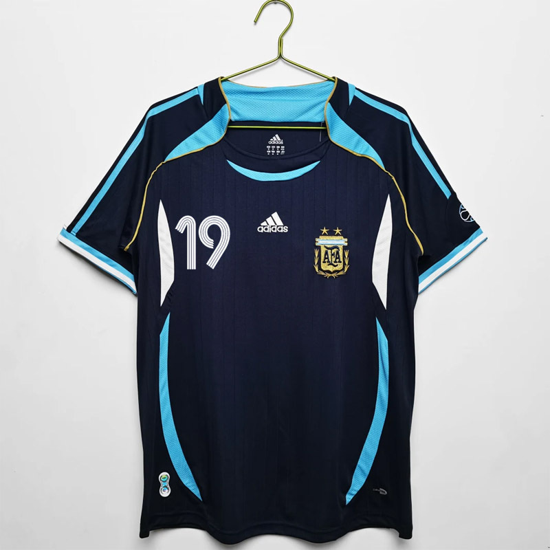 retro 2006 Argentina away retro football jersey Fan version