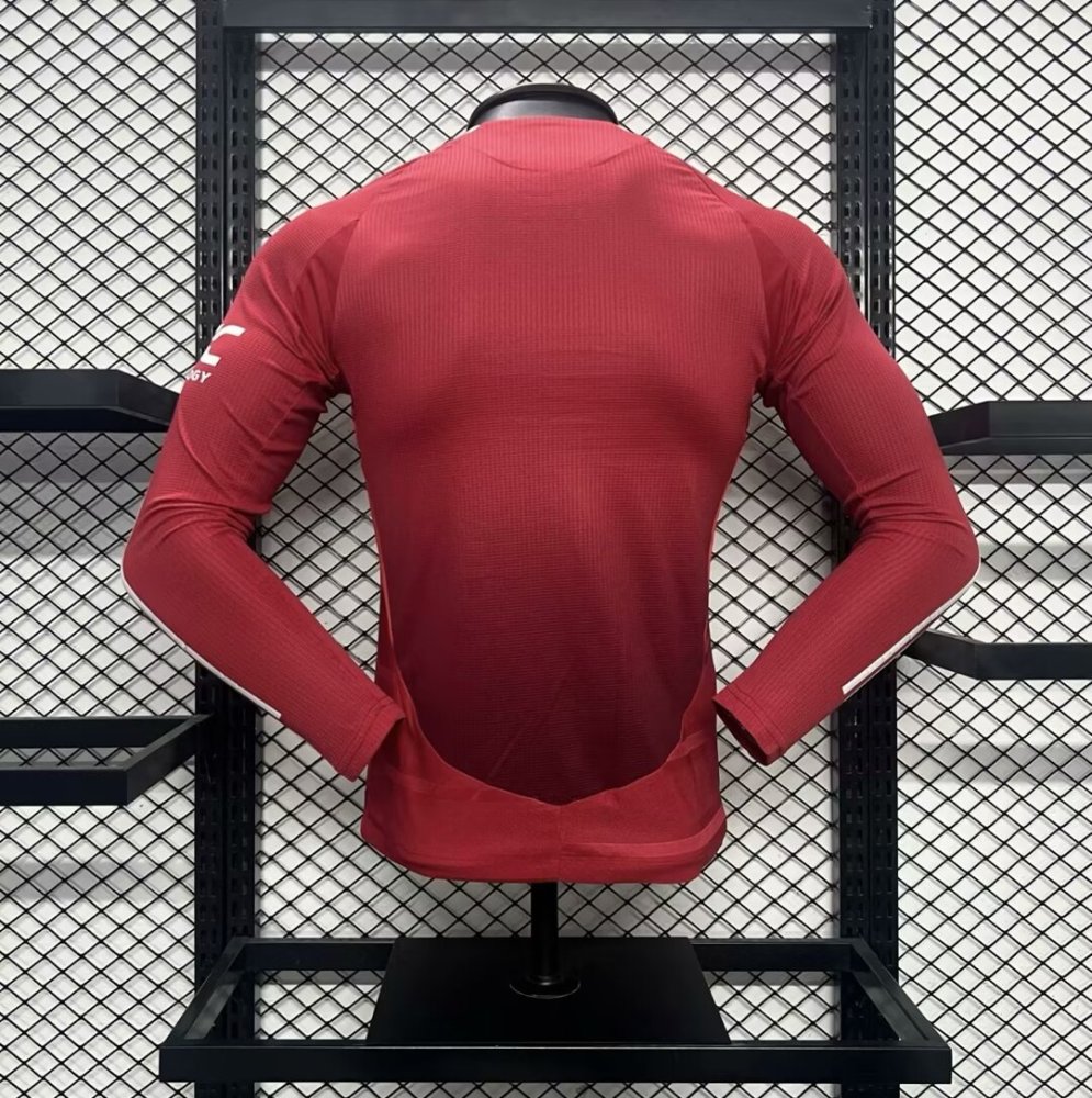 2024-25 Manchester United Home Long Sleeves Jersey Player Version