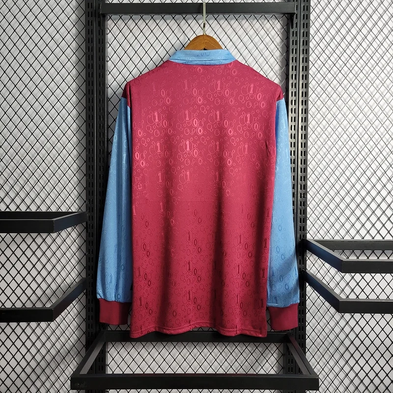 Retro 1995-97 West Ham Long Sleeves Home Football jersey retro