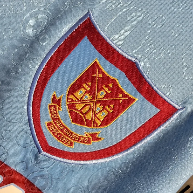Retro 1995-97 West Ham Long Sleeves away Football jersey retro