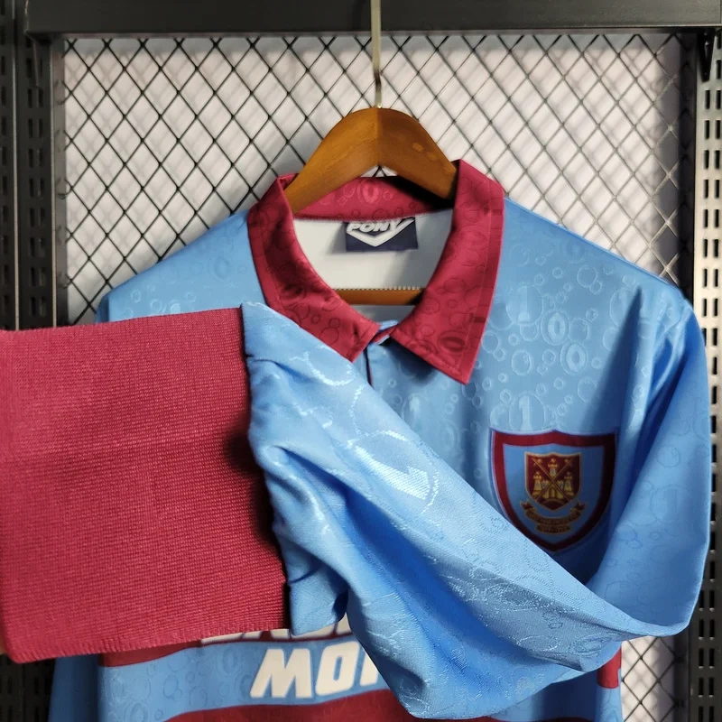 Retro 1995-97 West Ham Long Sleeves away Football jersey retro