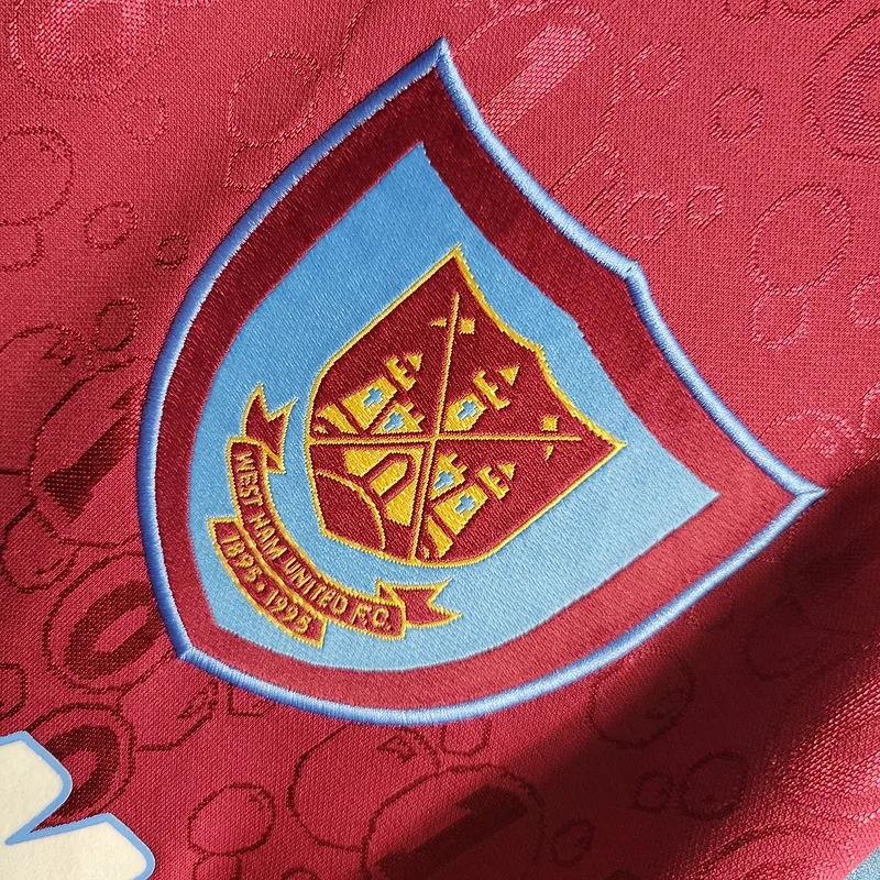 Retro 1995-97 West Ham Long Sleeves Home Football jersey retro