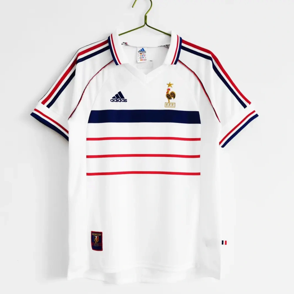 Retro France 1998 away Zidane LIZARAZU Henry Football jersey retro