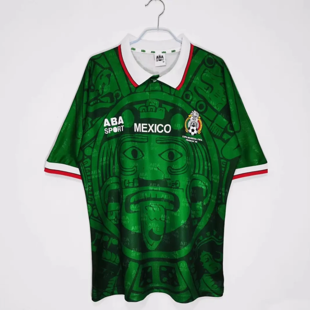 retro 1998 Mexico home retro football jersey Fan version