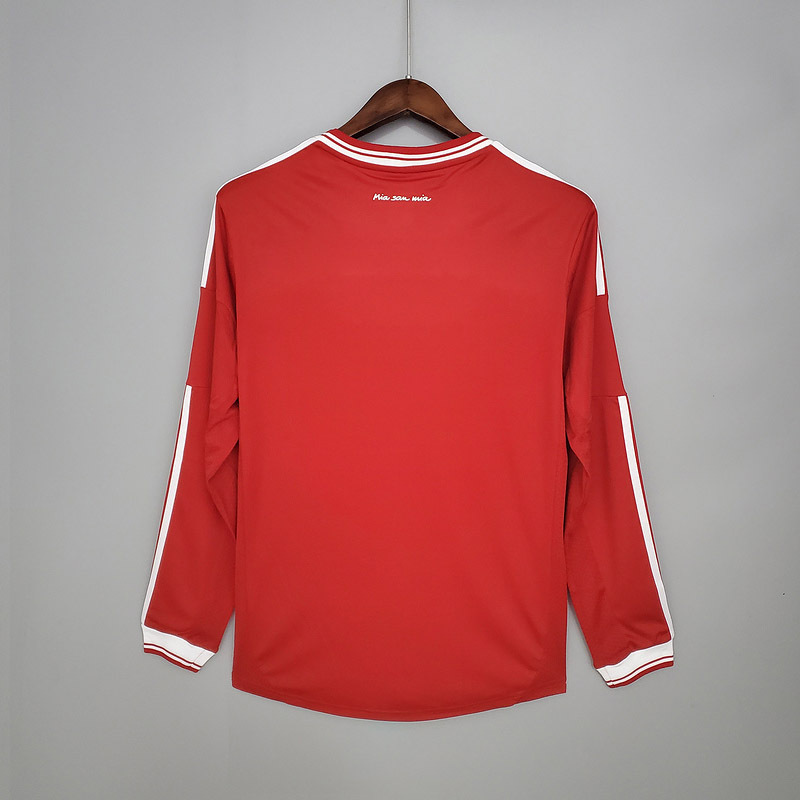 Retro long sleeve Bayern Munich 13-14 Champions League home   Football jersey retro