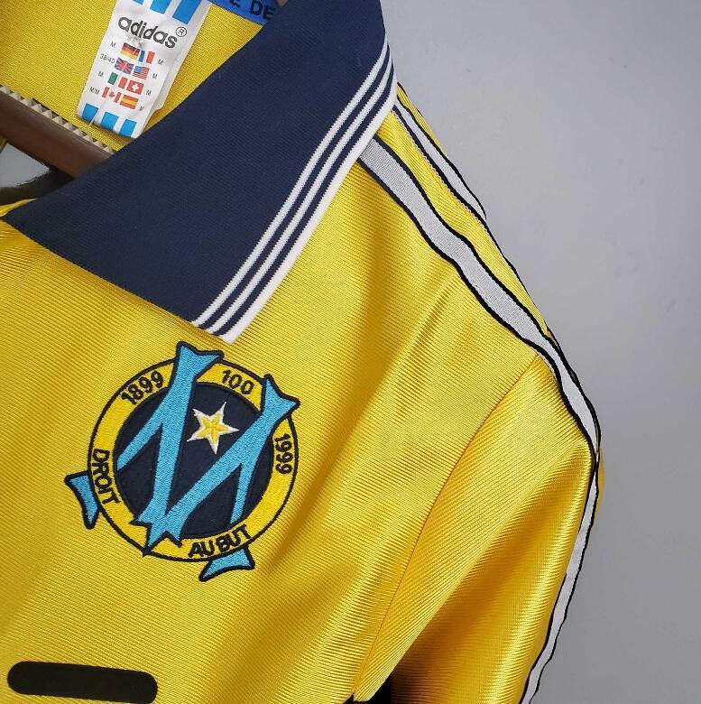 Retro 1998-99 Marseille away yellow Football jersey retro