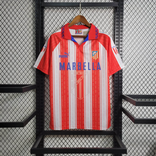 Retro 1994-95 Atletico Madrid Home Football jersey retro