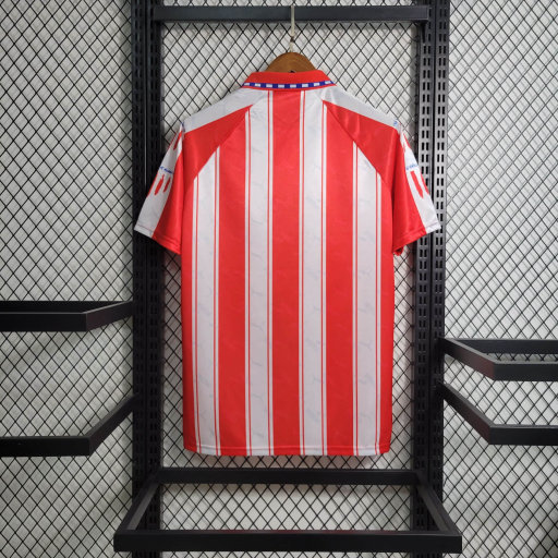 Retro 1995-96 Atletico Madrid Home Football jersey retro