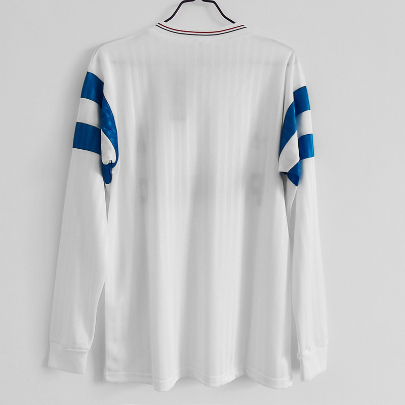 Retro Marseille 1990 home long sleeve Football jersey retro