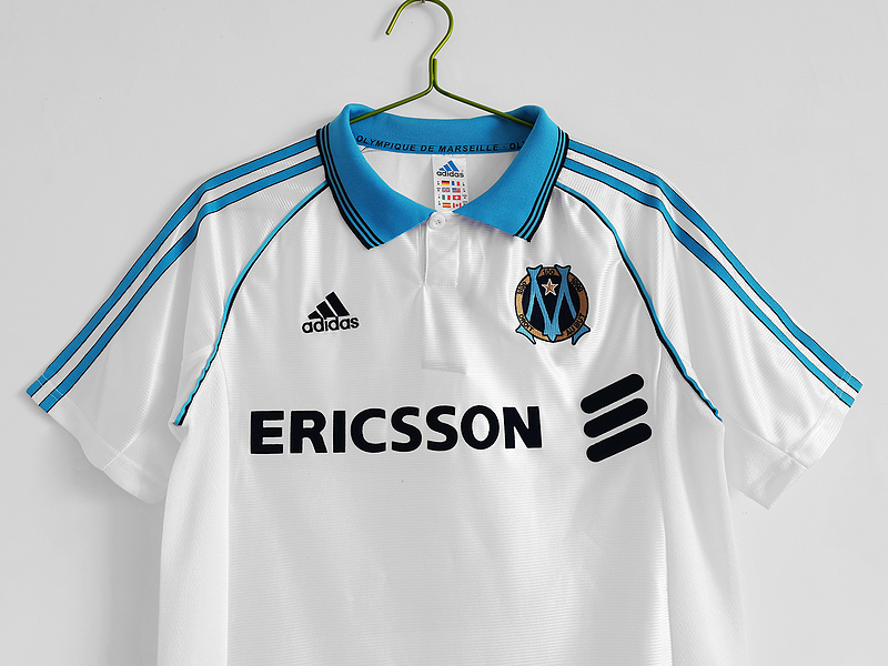 Retro 1998-99 Marseille Home yellow Football jersey retro
