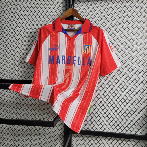Retro 1994-95 Atletico Madrid Home Football jersey retro