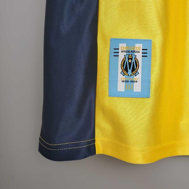 Retro 1998-99 Marseille away yellow Football jersey retro