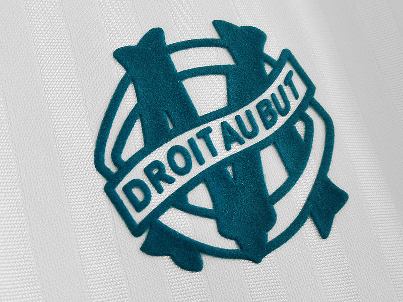 Retro Marseille 1990 home long sleeve Football jersey retro