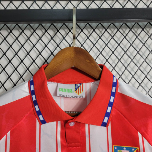 Retro 1995-96 Atletico Madrid Home Football jersey retro