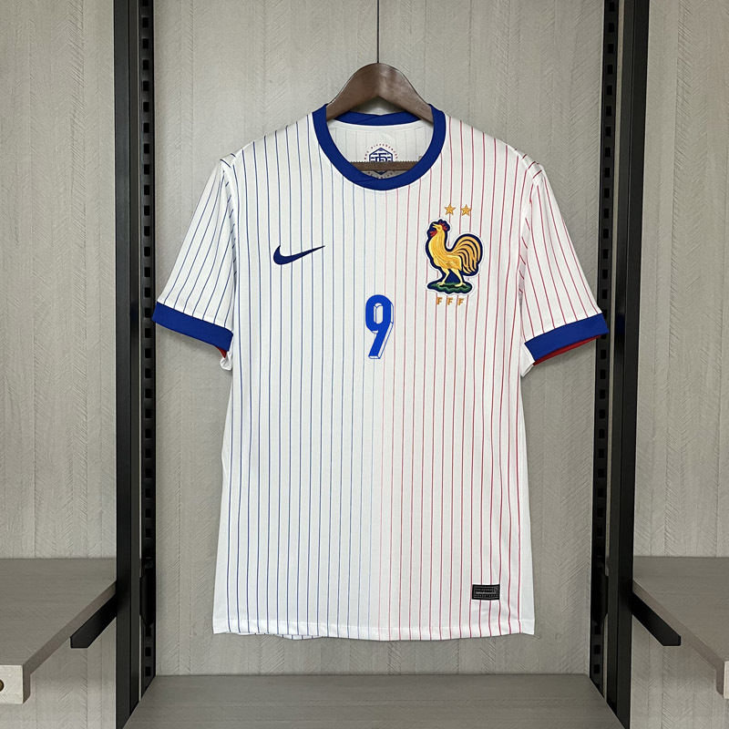 2024-25 France away CAMAVINGA  GRIEZMANN GIROUD MBAPPE DEMBELE T. HERNANDEZ Football jersey