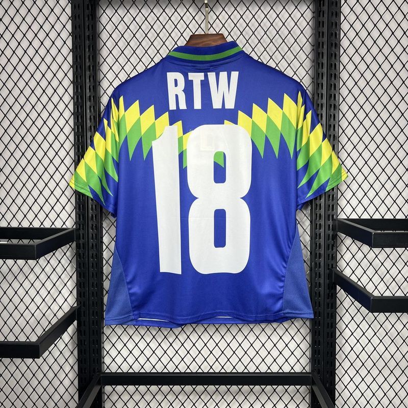 Retro 1995 Brazil Away Corteiz Football jersey retro Brazil