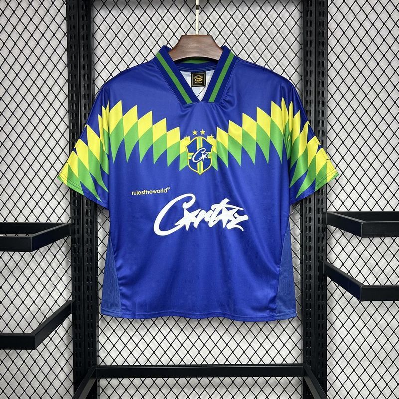 Retro 1995 Brazil Away Corteiz Football jersey retro Brazil