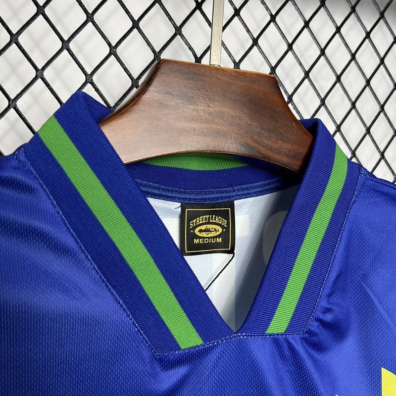Retro 1995 Brazil Away Corteiz Football jersey retro Brazil