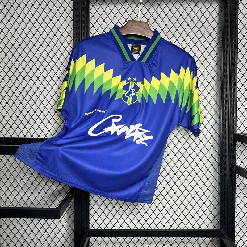 Retro 1995 Brazil Away Corteiz Football jersey retro Brazil