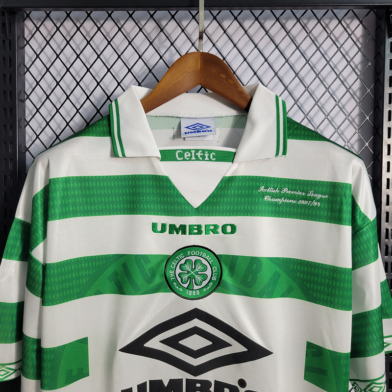 Retro 1998 Celtic Home Champion football jersey retro