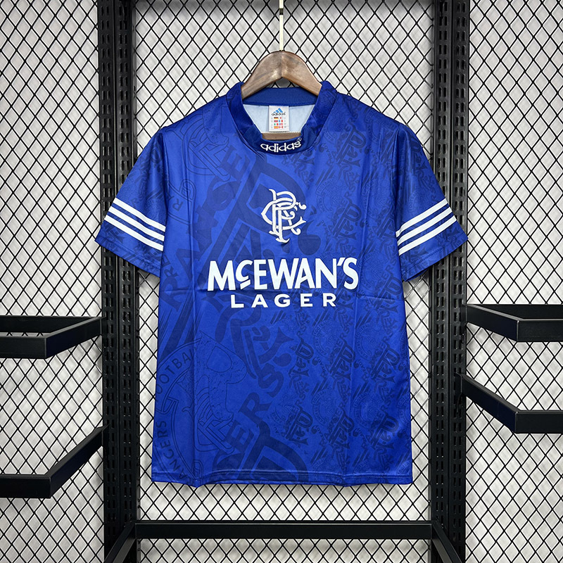 Retro 1994-96 Rangers Home football jersey Retro