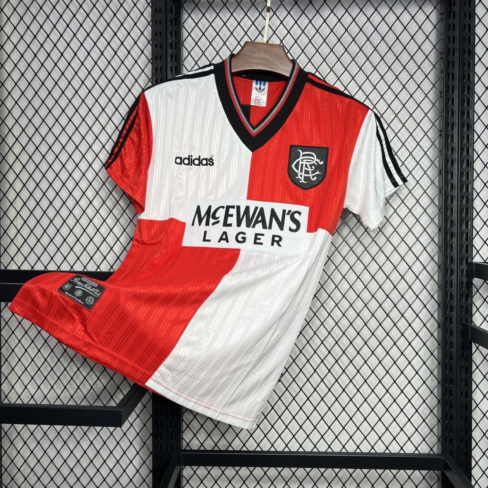Retro 1995-96 Rangers away football jersey Retro