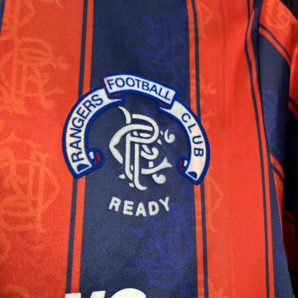 Retro 1993-94 Rangers away football jersey Retro