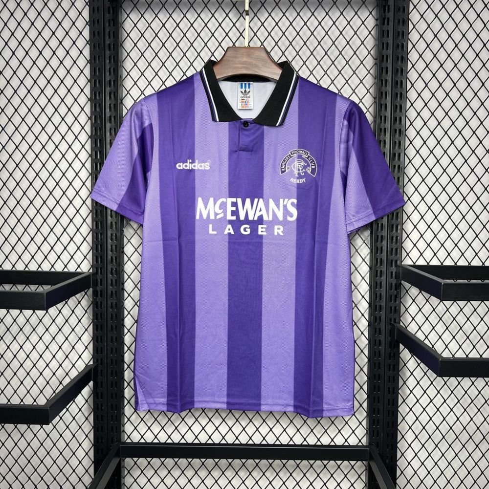 Retro 1994-95 Rangers European Third away football jersey Retro