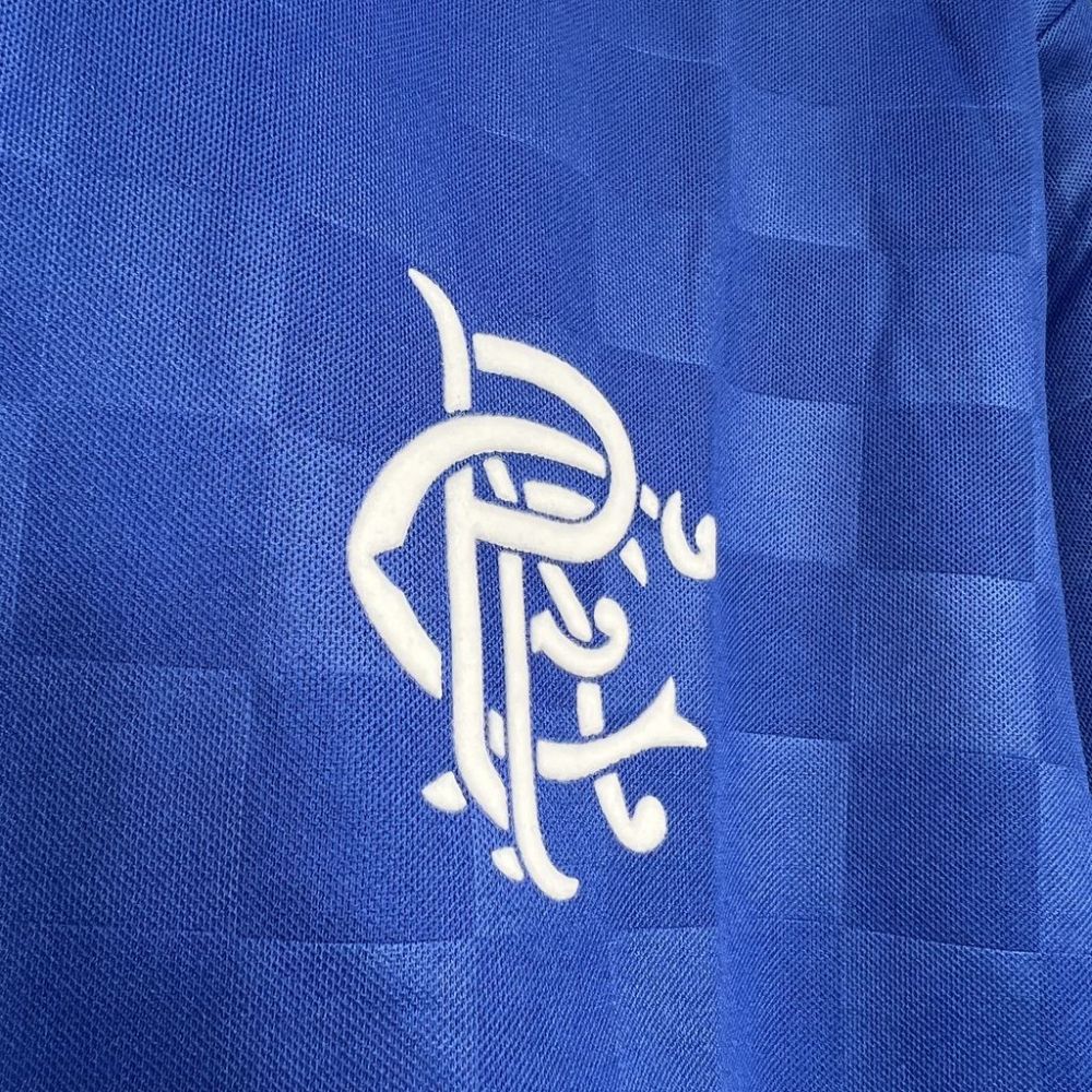 Retro 1987-90 Rangers Home football jersey Retro