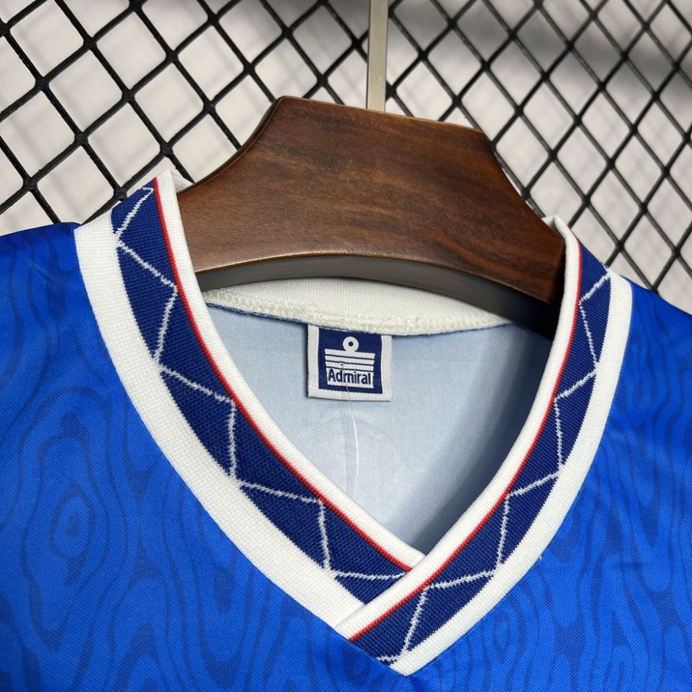 Retro 1990-92 Rangers Home football jersey Retro
