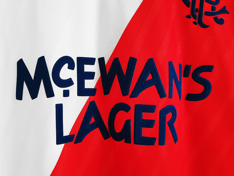 Retro 1982-83 Rangers away football jersey Retro