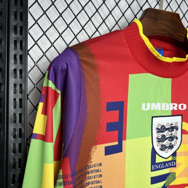Retro 1995-96 England goalkeeper Long Football jersey retro