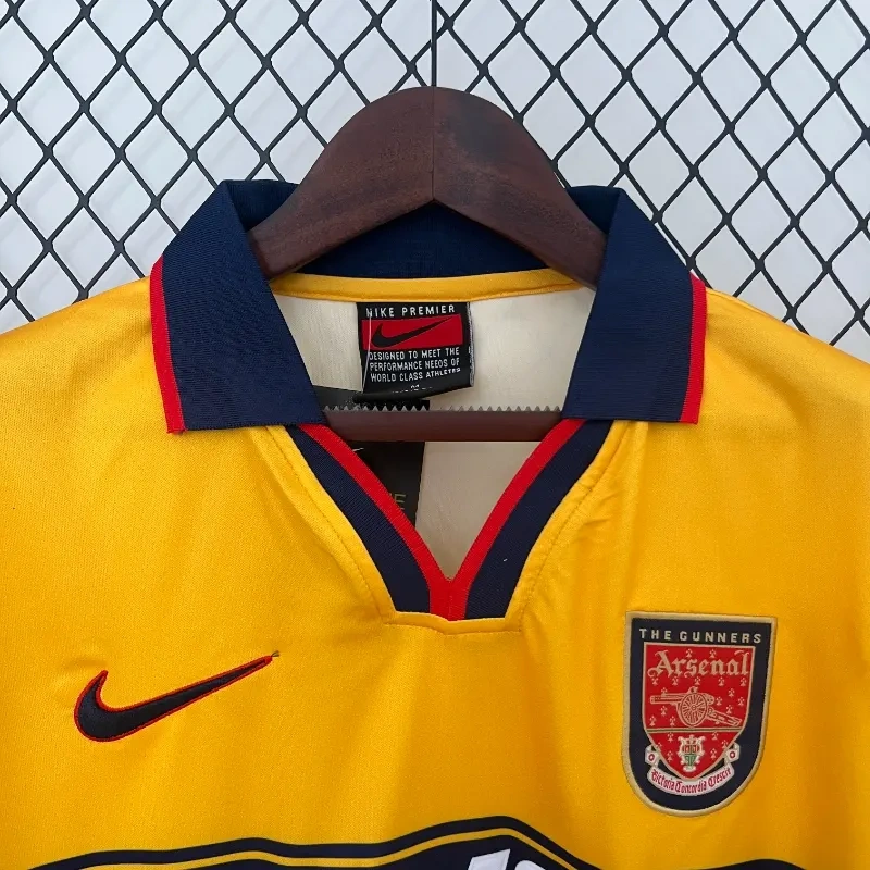 Retro 1997-99 Arsenal away BERGKAMP ADAMS WRIGHT Football jersey retro