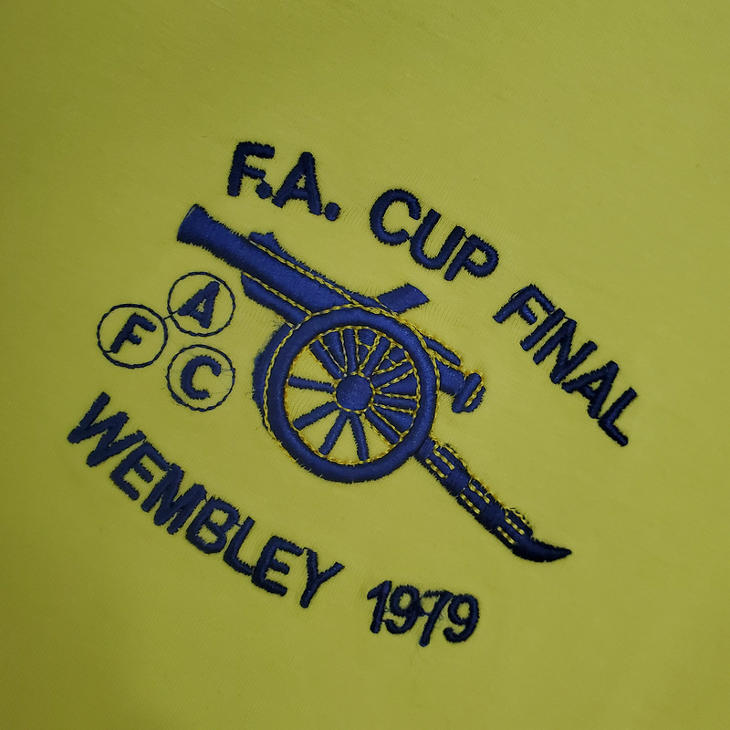Retro long sleeve 1971-79 Arsenal away yellow Football jersey retro