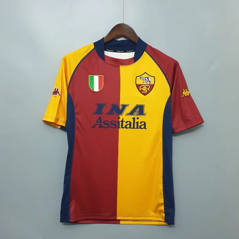 Retro AS Roma 2001-02 Home Football jersey retro