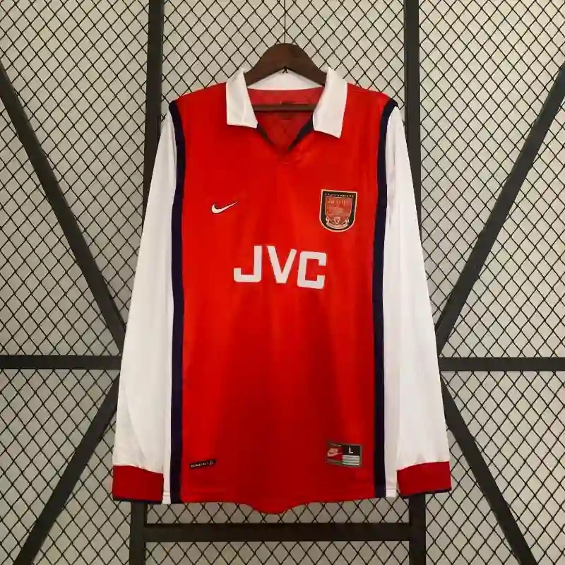 Retro 1998-99 Arsenal home Long Sleeve BERGKAMP ADAMS HENRY Football jersey retro