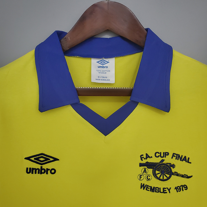 Retro Arsenal 1971-79 away yellow Football jersey retro