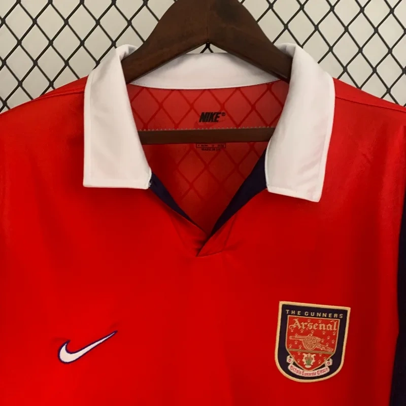 Retro 1998-99 Arsenal home Long Sleeve BERGKAMP ADAMS HENRY Football jersey retro