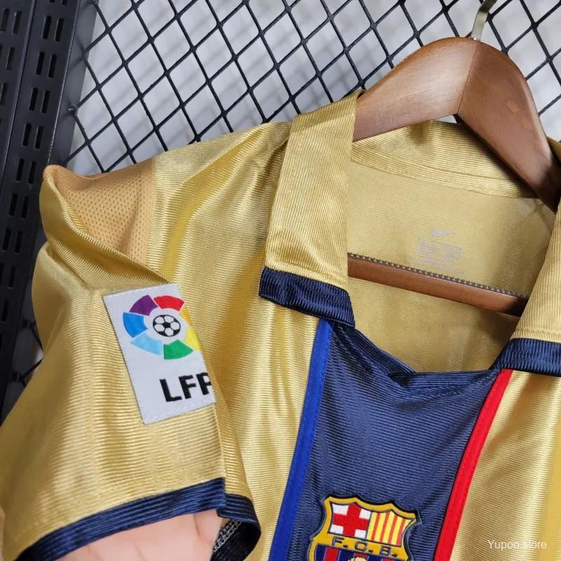 Retro 2001-02 FC Barcelona Away Jersey Football jersey retro
