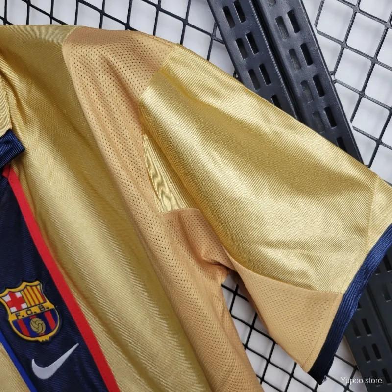 Retro 2001-02 FC Barcelona Away Jersey Football jersey retro