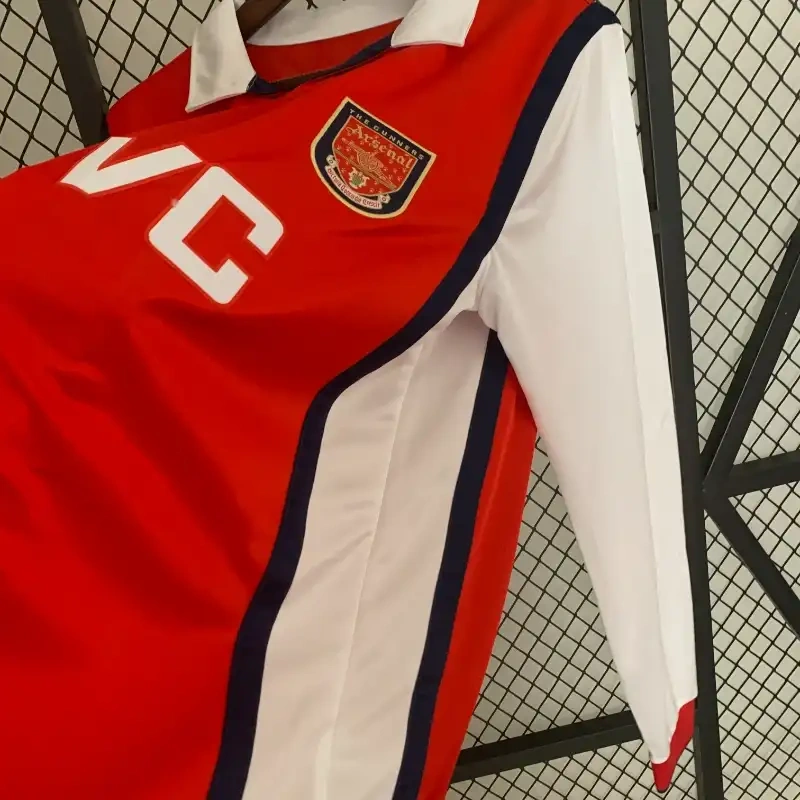 Retro 1998-99 Arsenal home Long Sleeve BERGKAMP ADAMS HENRY Football jersey retro