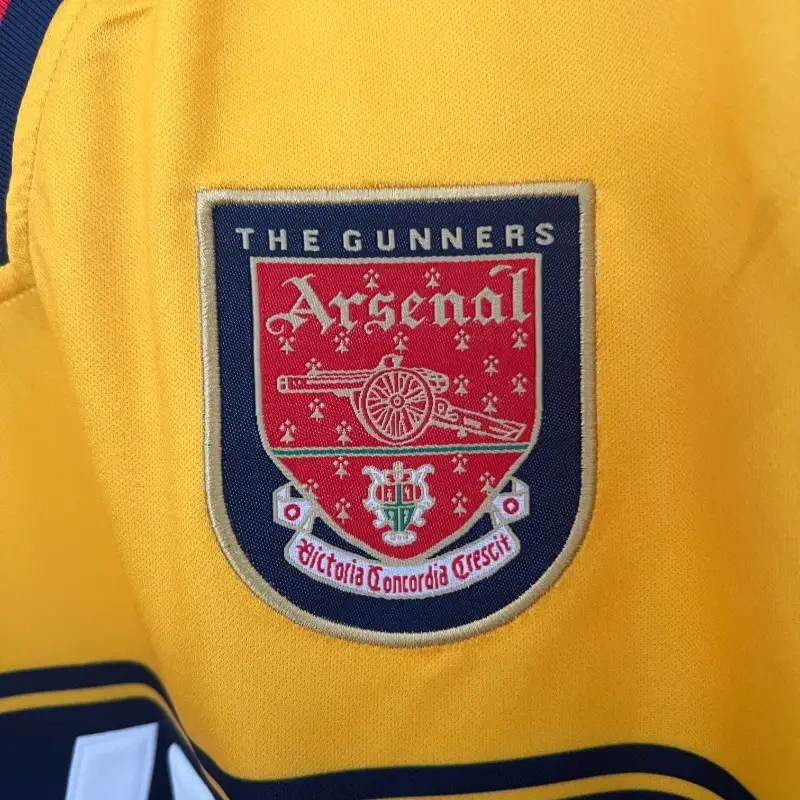 Retro 1997-99 Arsenal away BERGKAMP ADAMS WRIGHT Football jersey retro