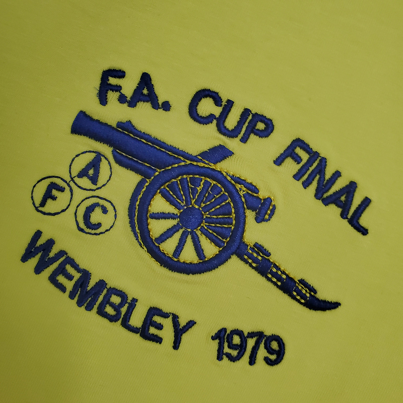 Retro Arsenal 1971-79 away yellow Football jersey retro